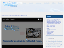 Tablet Screenshot of mrs-clean.co.uk